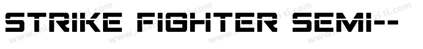 Strike Fighter Semi-字体转换